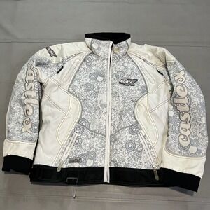 Castle X Racewear Women Snowmobile Jacket Ski Snow 3-in-1 White Coat-S-XXXX